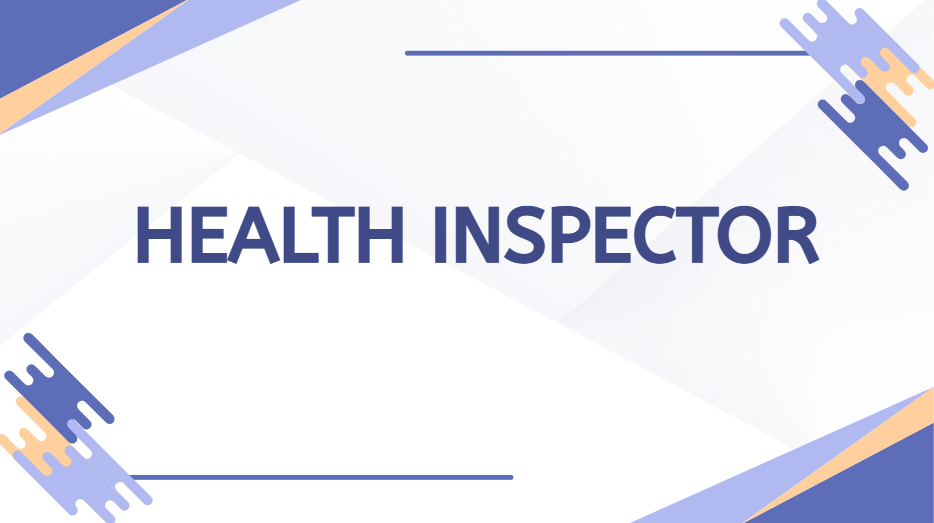 Health Inspector