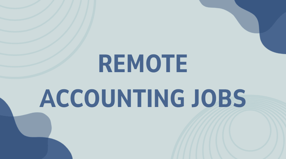 Remote accounting jobs