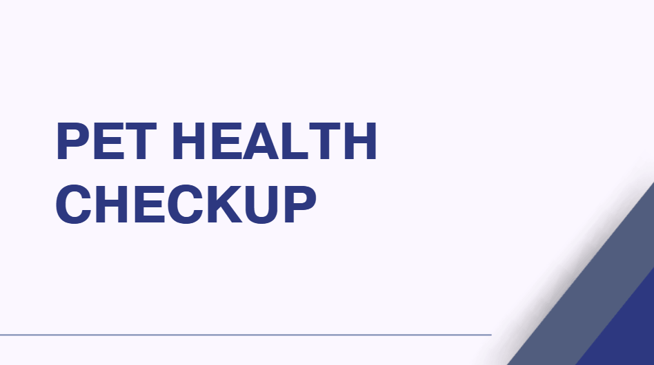 Pet health checkup