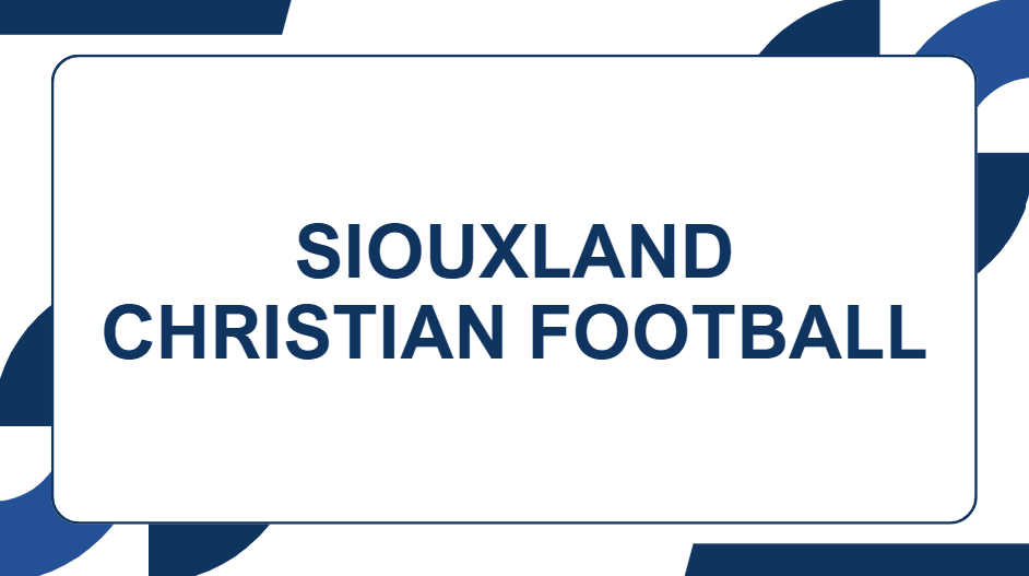 Siouxland Christian football